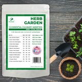 12 Essential Culinary Herb Seeds Collection - Basil, Chives, Chervil, Cilantro, Dill, Marjoram, Oregano, Parsley, Peppermint, Sage, Tarragon, Thyme