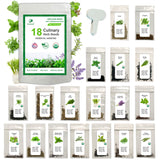 18 Culinary Herb Seeds Collection - 7000+ Heirloom, Non-GMO and Open-Pollinated Seeds, Garden Gift, Perfect for Delicious Cooking